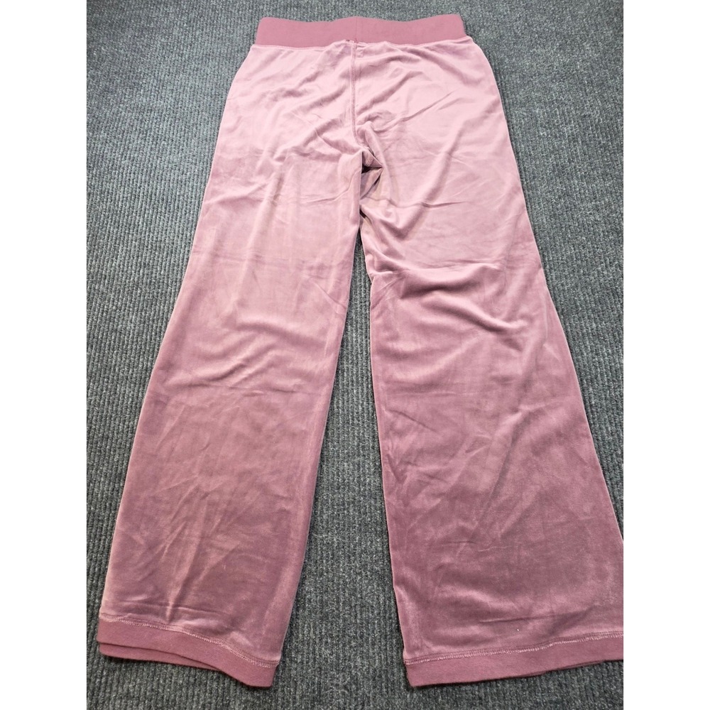 Sundance Velour Lounge Pants Womens‎ Small Pink Excellent Wide Leg Drawstring
